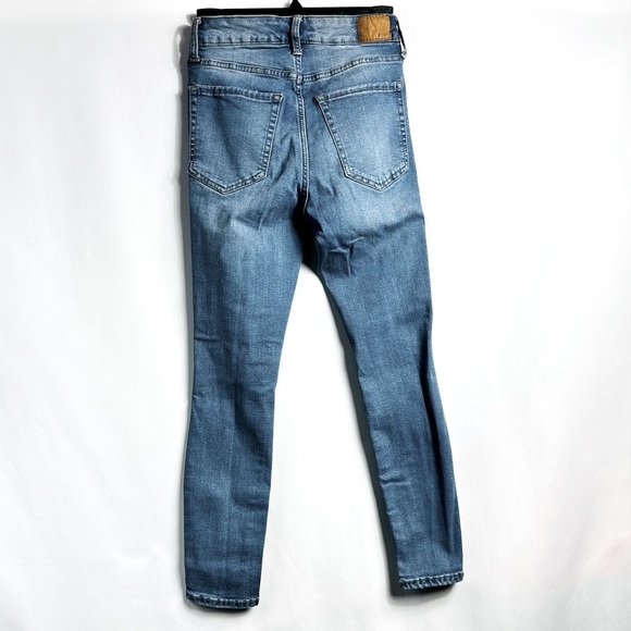 Aéropostale Sz 4 Short Medium Wash Denim Distressed Super High Rise Jeggings - Picture 3 of 7